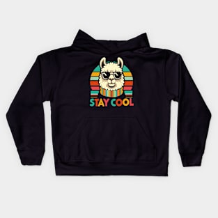 Retro Llama Kids Hoodie